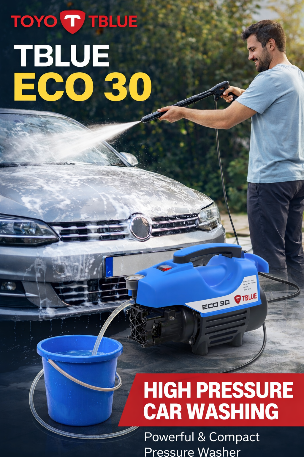 ECO 30 - Domestic Pressure Washer 130 Bar TOYO TBlue